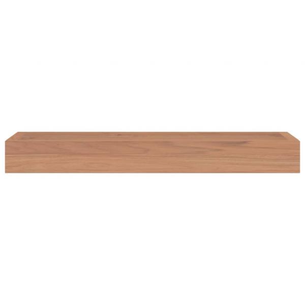 Wandregale 2 Stk. 60x15x4 cm Massivholz Teak