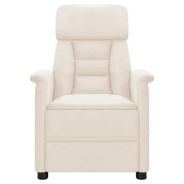 Massagesessel Beige Mikrofasergewebe