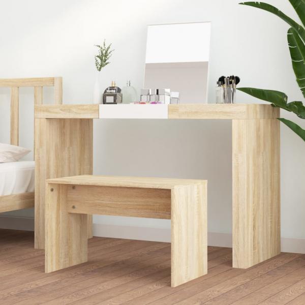 Schminkhocker Sonoma-Eiche 70x35x45 cm Holzwerkstoff