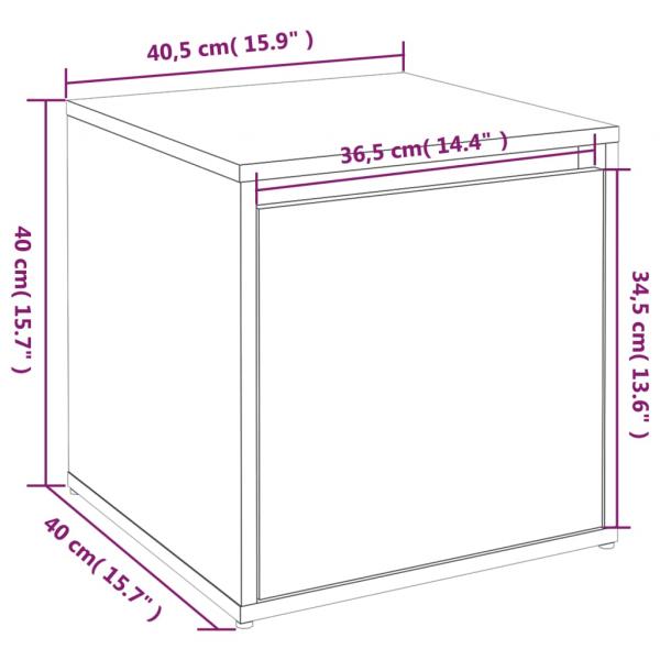 Schubladenbox Betongrau 40,5x40x40 cm Holzwerkstoff