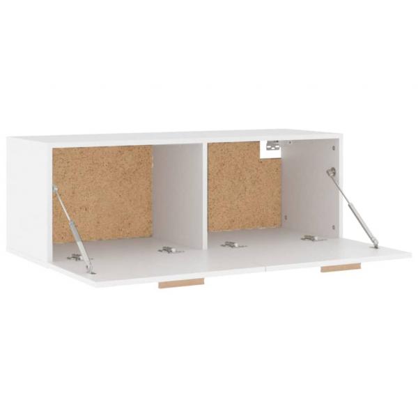 Wandschrank Weiß 100x36,5x35 cm Holzwerkstoff