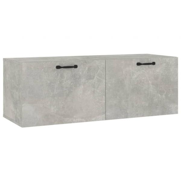 Wandschrank Betongrau 100x36,5x35 cm Holzwerkstoff