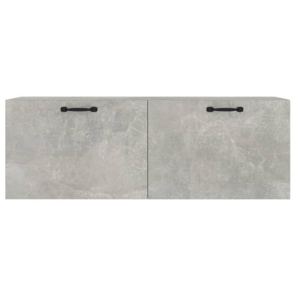 Wandschrank Betongrau 100x36,5x35 cm Holzwerkstoff