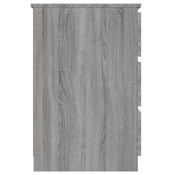 Schreibtisch Grau Sonoma 140x50x77 cm Holzwerkstoff