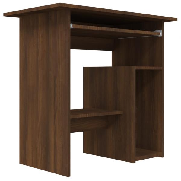 Schreibtisch Braun Eichen-Optik 80x45x74 cm Holzwerkstoff