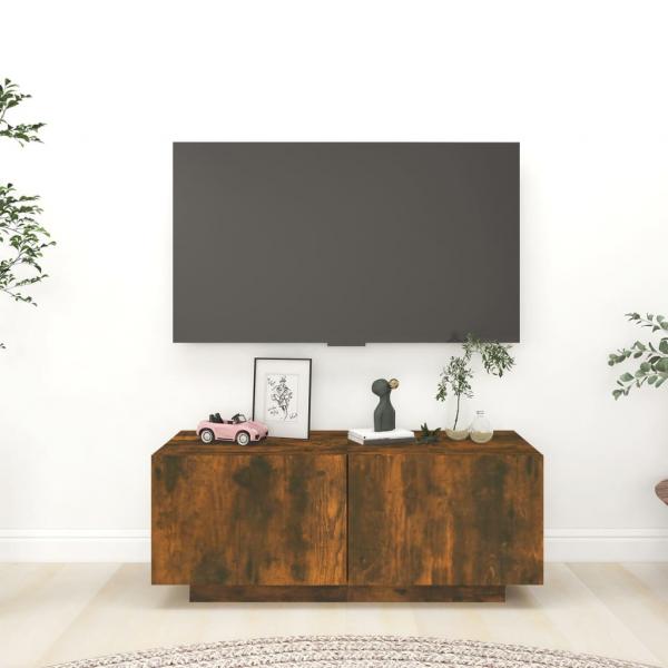 ARDEBO.de - TV-Schrank Räuchereiche 100x35x40 cm Holzwerkstoff