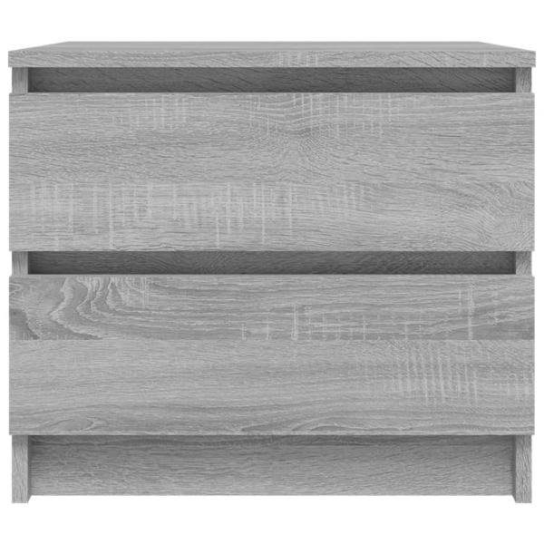 Nachttische 2 Stk. Grau Sonoma 50x39x43,5 cm Holzwerkstoff