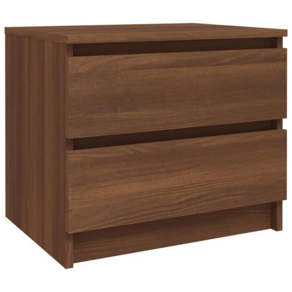 Nachttisch Braun Eiche-Optik 50x39x43,5 cm Holzwerkstoff