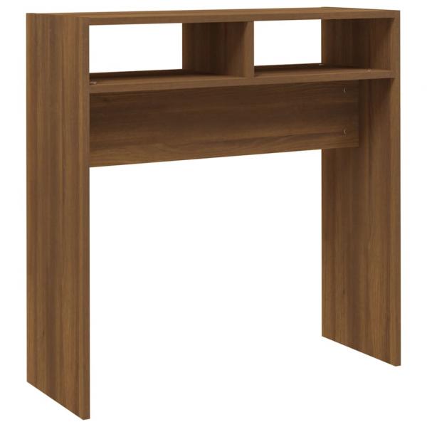 Konsolentisch Braun Eichen-Optik 78x30x80 cm Holzwerkstoff