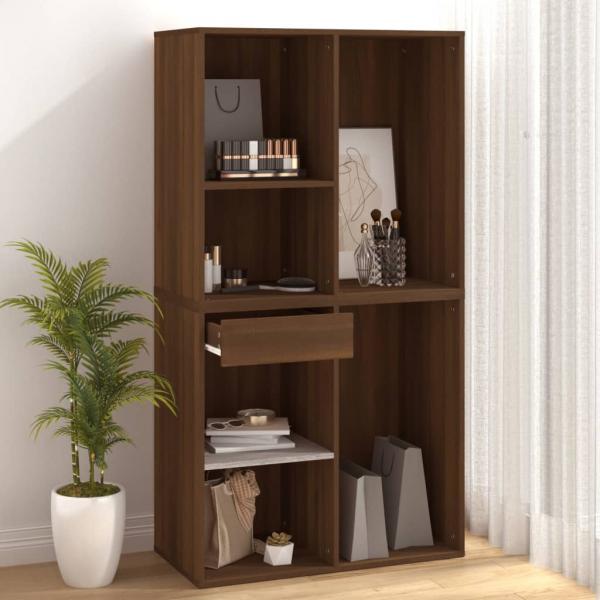 Kosmetikschrank Braun Eichen-Optik 80x40x75 cm Holzwerkstoff