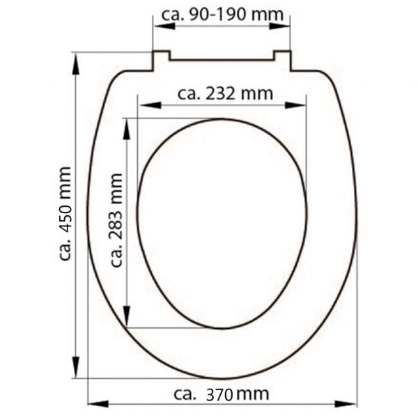 SCHÜTTE Toilettensitz WHITE Duroplast