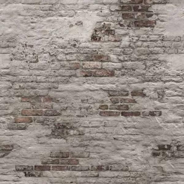 ARDEBO.de - DUTCH WALLCOVERINGS Fototapete Old Brick Wall Grau