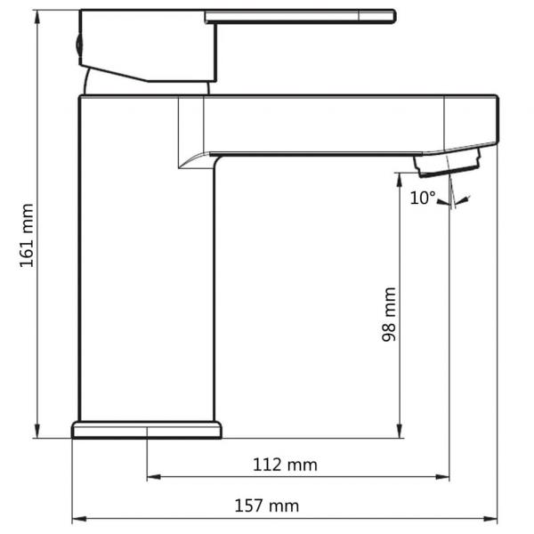 SCHÜTTE Waschtischarmatur ELEPHANT Matt-Kupfer