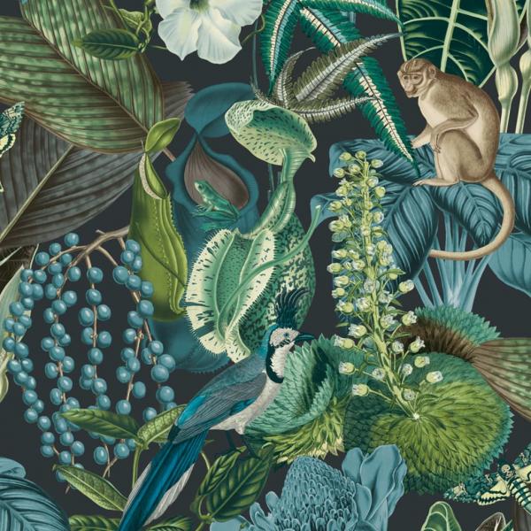 DUTCH WALLCOVERINGS Tapete Amazonas Mehrfarbig