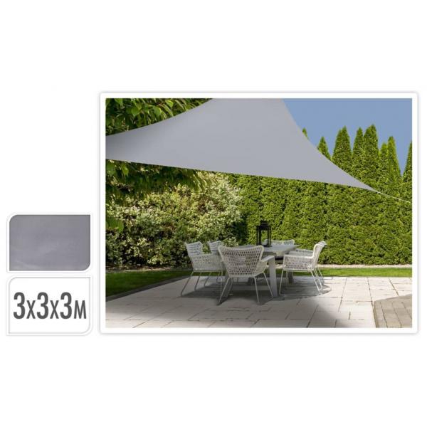 ARDEBO.de - ProGarden Sonnensegel 3x3x3 m Grau Dreieckig