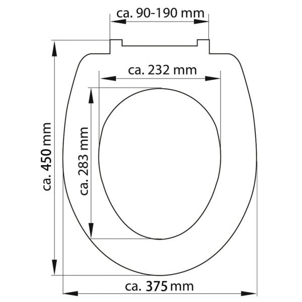 SCHÜTTE Toilettensitz mit Absenkautomatik WOOD HEART Duroplast