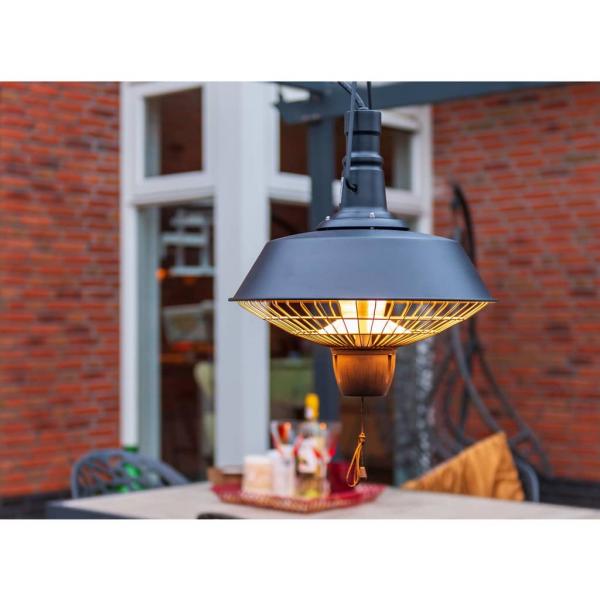 ARDEBO.de - Sunred Deckenheizstrahler Indus 2100 W Halogen Schwarz RSH16