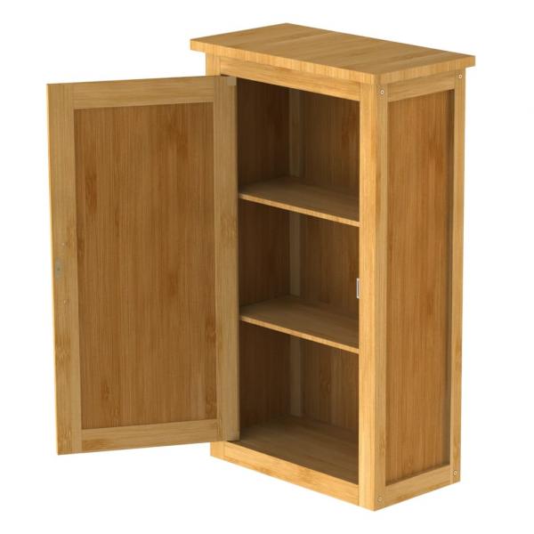 EISL Wandschrank mit Tür 40x20x70 cm Bambus