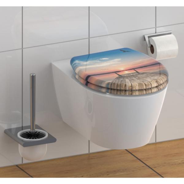 ARDEBO.de - SCHÜTTE WC-Sitz mit Absenkautomatik Schnellverschluss SUNSET SKY