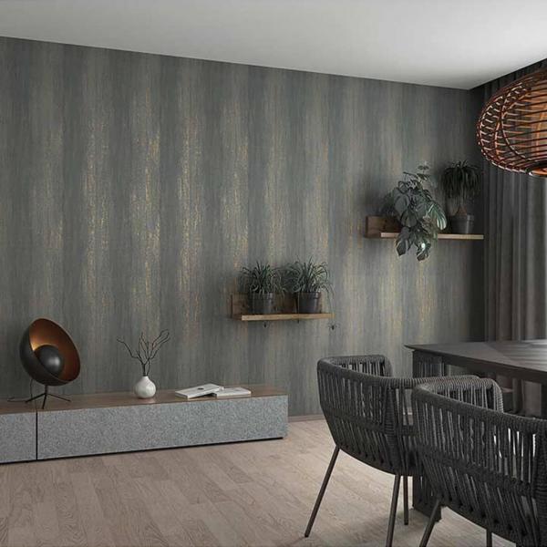 ARDEBO.de - Noordwand Tapete Topchic Stripes Effect Metallic Grau