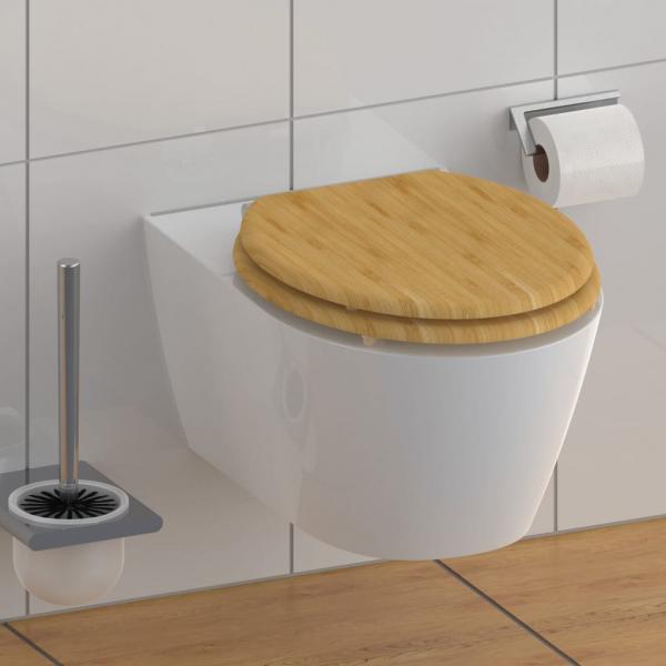 ARDEBO.de - SCHÜTTE WC-Sitz mit Absenkautomatik NATURAL BAMBOO