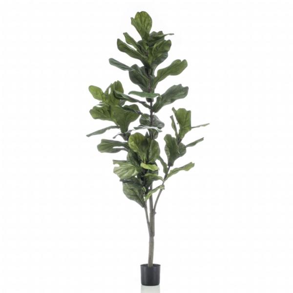 ARDEBO.de - Emerald Geigenfeige Ficus lyrata Künstlich 160 cm 