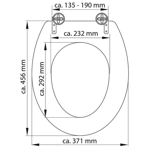 SCHÜTTE Toilettensitz WHITE Duroplast