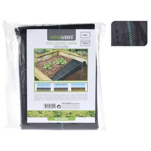 ARDEBO.de - ProGarden Unkrautschutz-Bodengewebe 2x5 m Schwarz