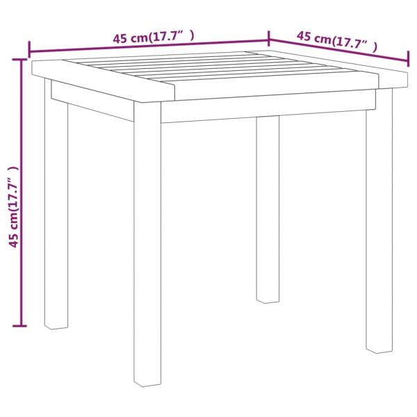 Beistelltisch 45x45x45 cm Massivholz Teak