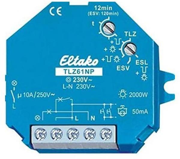 ARDEBO.de Eltako TLZ61NP-230V Treppenlicht Zeitschalter für Einbaumontage (61100102)