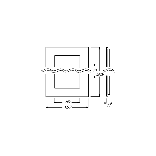 Busch-Jaeger 1723-860 Abdeckrahmen, Carat, 3-fach Rahmen, edelstahl (2CKA001754A4256)