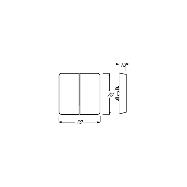 Busch-Jaeger 2105-32 Wippe, Allwetter 44, cremeweiß (2CKA001731A1783)