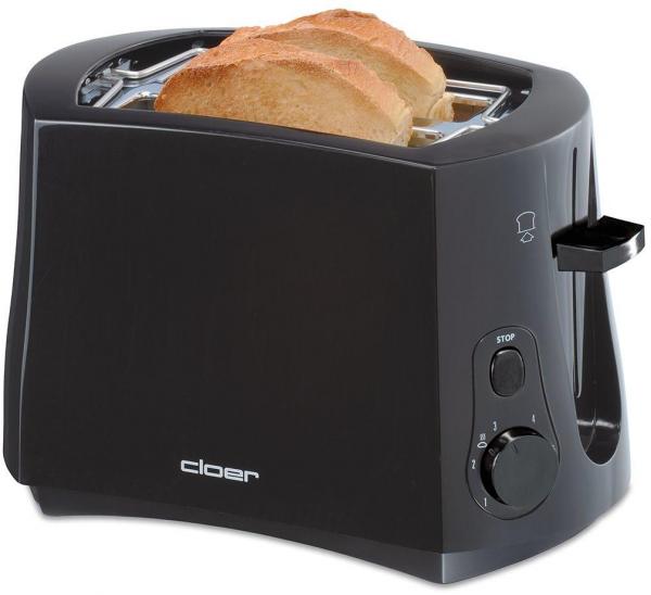 ARDEBO.de Cloer 3310 2-Scheiben-Toaster, schwarz