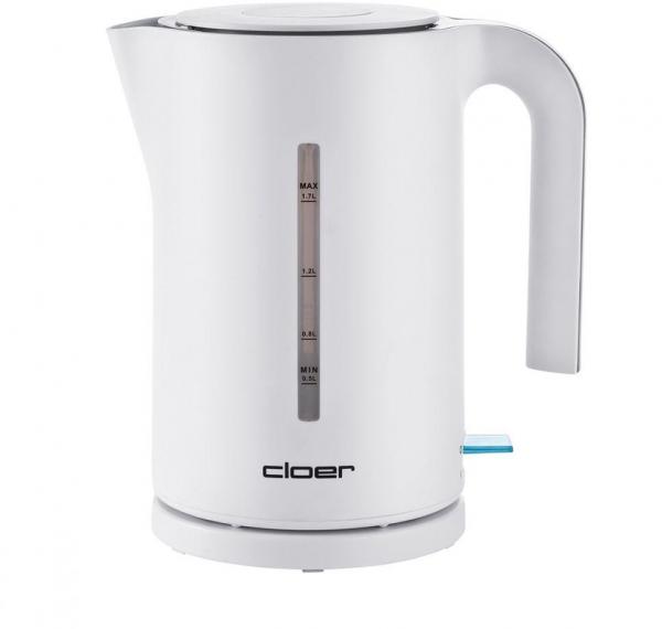 ARDEBO.de Cloer 4111 Wasserkocher, 1850-2200 W, 1,7l, weiß