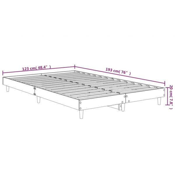 Bettgestell Schwarz 120x190 cm Holzwerkstoff