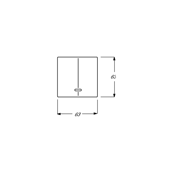 Busch-Jaeger 6545-84 Bedienelement mit Glimmlampe, Carat, studioweiß (2CKA006599A2908)