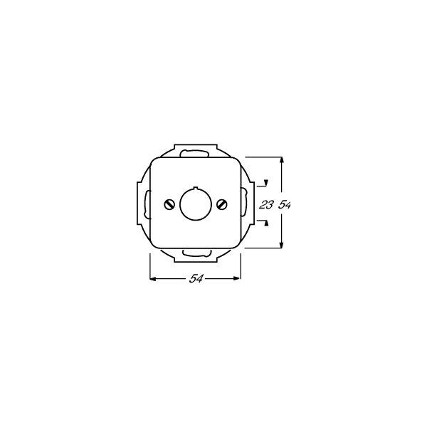 Busch-Jaeger 2533-214-15 Zentralscheibe mit Tragring, Reflex Si, gelb (2CKA001724A2696)