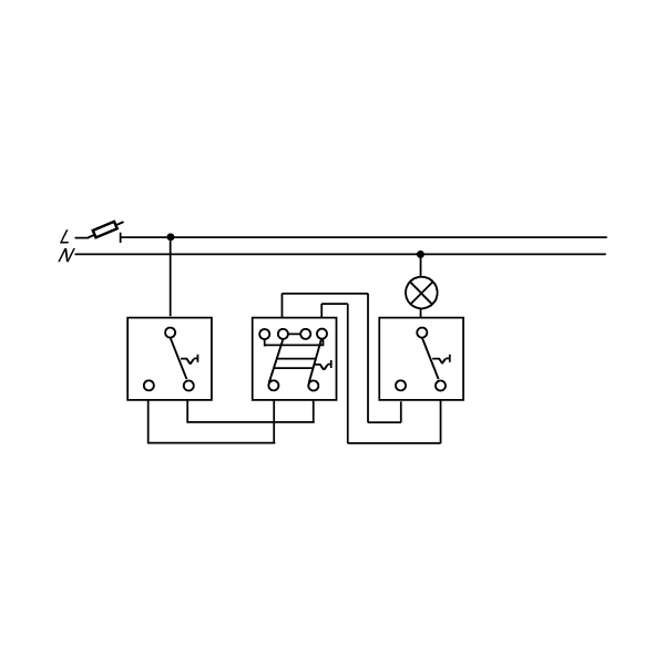 Busch-Jaeger 2601/6-32 Wippschalter, Duro 2000 AP, Aus- und Wechselschaltung, weiß (2CKA001042A0944)