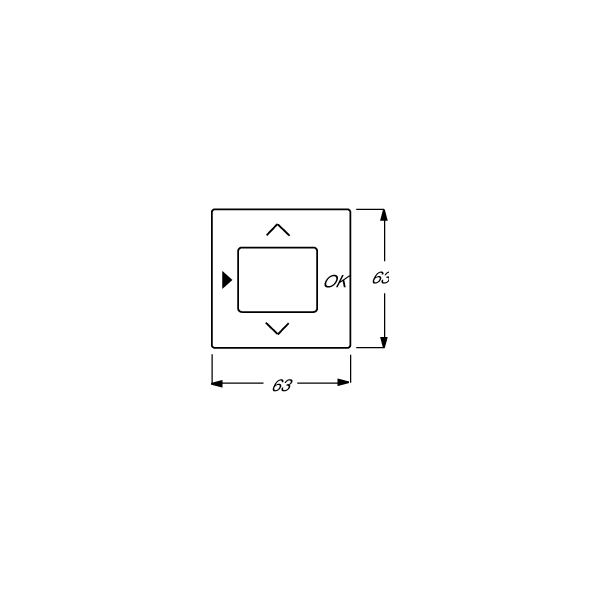 Busch-Jaeger 6435-83 Zentralscheibe, future linear, alusilber (2CKA006430A0305)