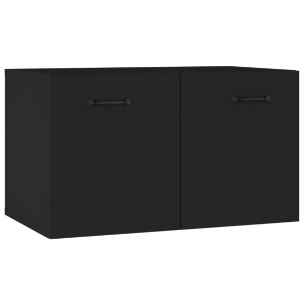 Wandschrank Schwarz 60x36,5x35 cm Holzwerkstoff