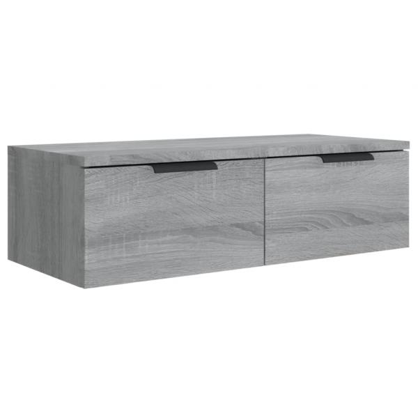 Wandschrank Grau Sonoma 68x30x20 cm Holzwerkstoff