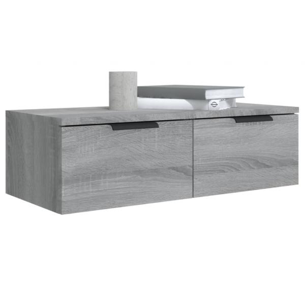 Wandschrank Grau Sonoma 68x30x20 cm Holzwerkstoff