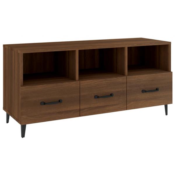 TV-Schrank Braun Eichen-Optik 102x35x50 cm Holzwerkstoff