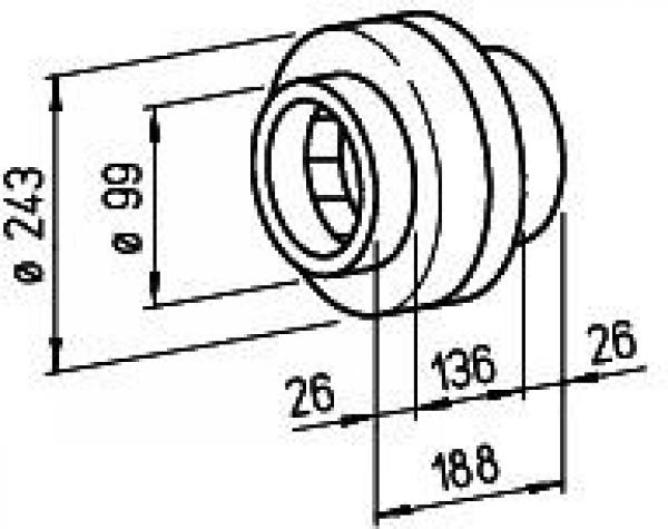 Helios RR 100 C Radial-Rohrventilator (5654)