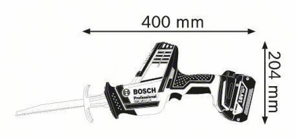 Bosch GSA 18 V-LI C Professional Akku-Säbelsäge (06016A5001), Sologerät