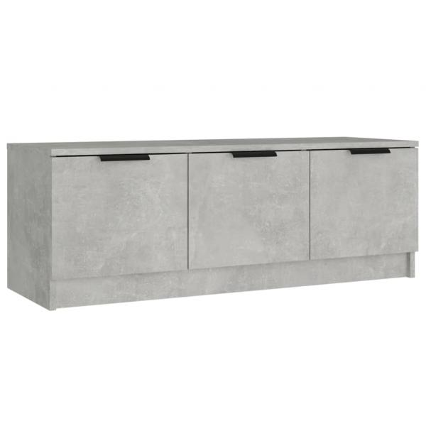 TV-Schrank Betongrau 102x35x36,5 cm Holzwerkstoff