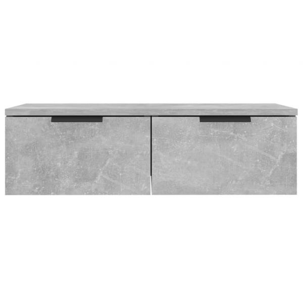 Wandschrank Betongrau 68x30x20 cm Holzwerkstoff