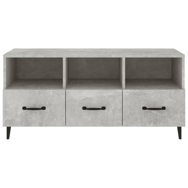 TV-Schrank Betongrau 102x35x50 cm Holzwerkstoff