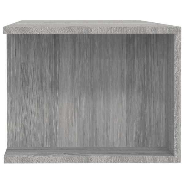 TV-Schrank mit LED-Leuchten Grau Sonoma 135x39x30 cm