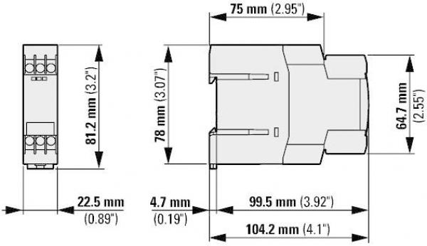 Eaton ETR4-51-A Zeitrelais, Stern-Dreieck, 50 ms, 1 W, 3-60 s, 24-240 V AC/DC (031884)